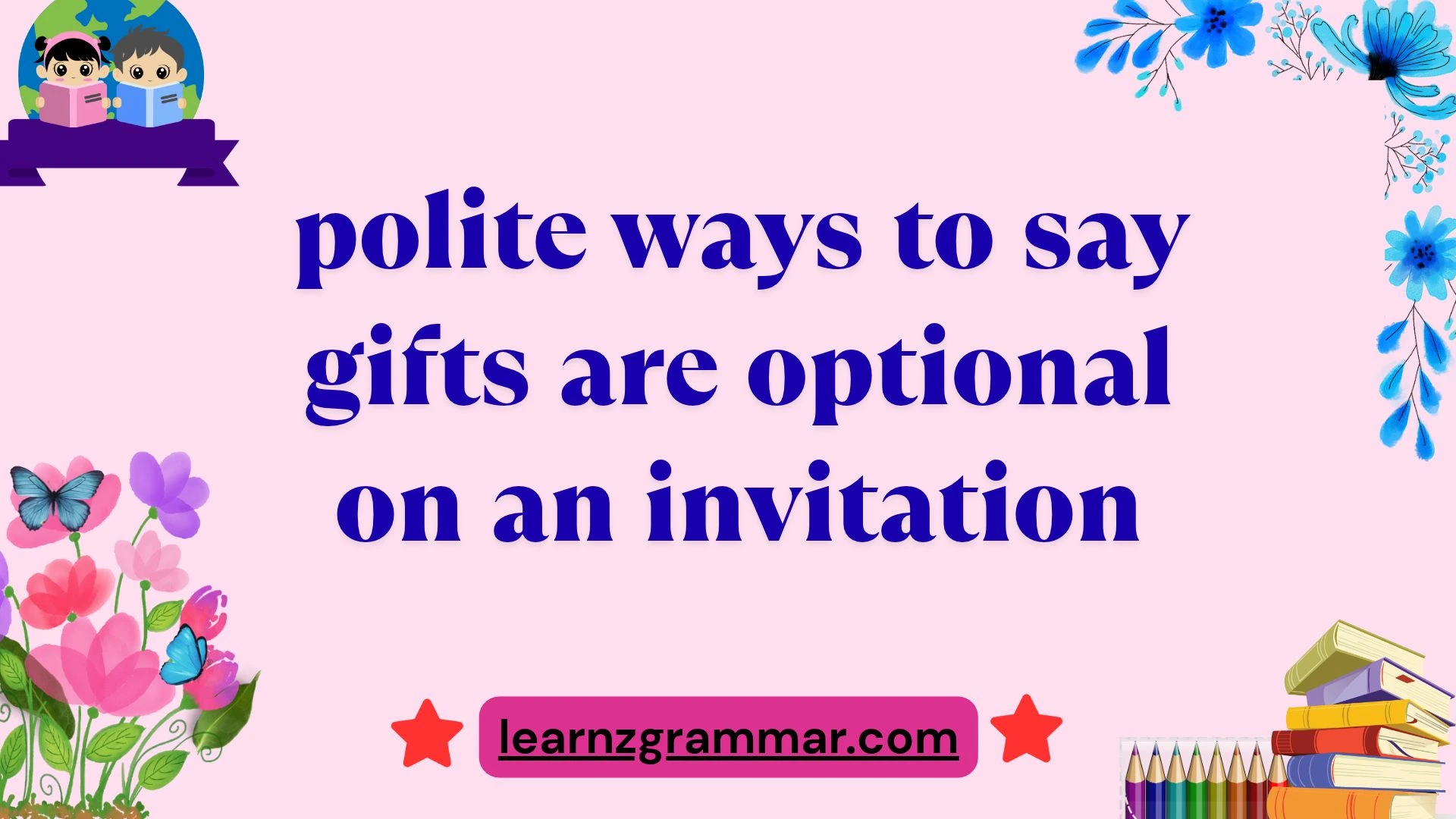 polite ways to say gifts are optional on an invitation